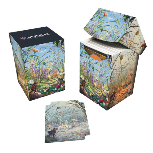 Caja para 100 cartas Bloomburrow Season Lands: Plains (Summer) de Ultra Pro