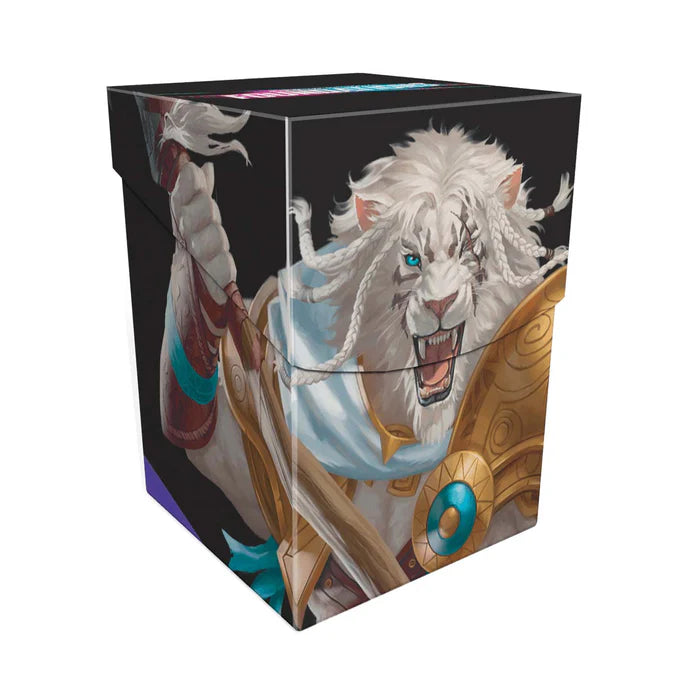 Caja para 100 cartas Foundations Ajani de Ultra Pro