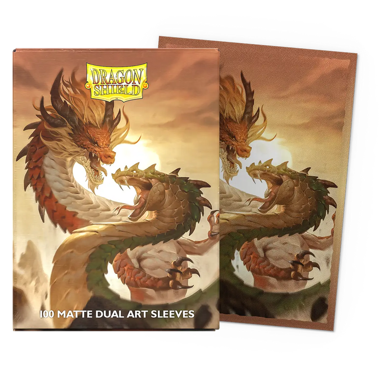 100 Fundas Dual Matte Art Wood Snake 2025 de Dragon Shield