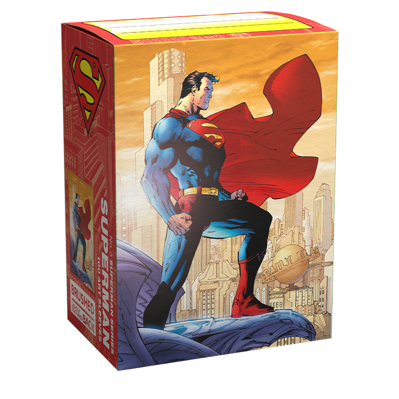 100 Fundas Brushed Art Superman Capa de Dragon Shield